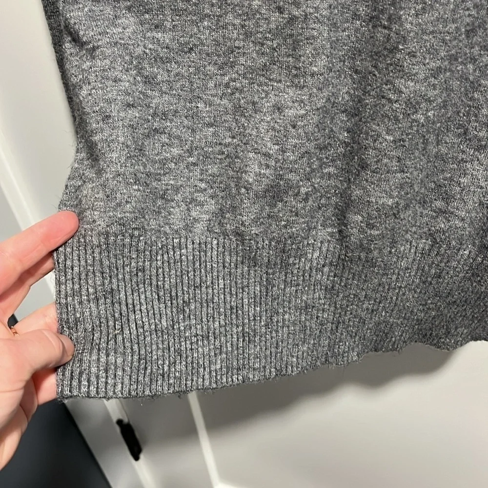 Ann Taylor LOFT Pleated Balloon Sleeve Soft Wool Blend Sweater